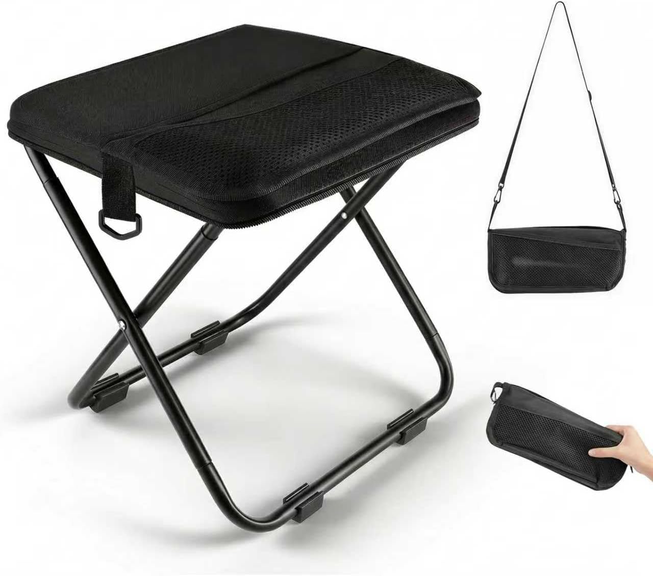 Fishing Kit Compact - Sgabello da Campeggio Portatile GMOX: Sedia