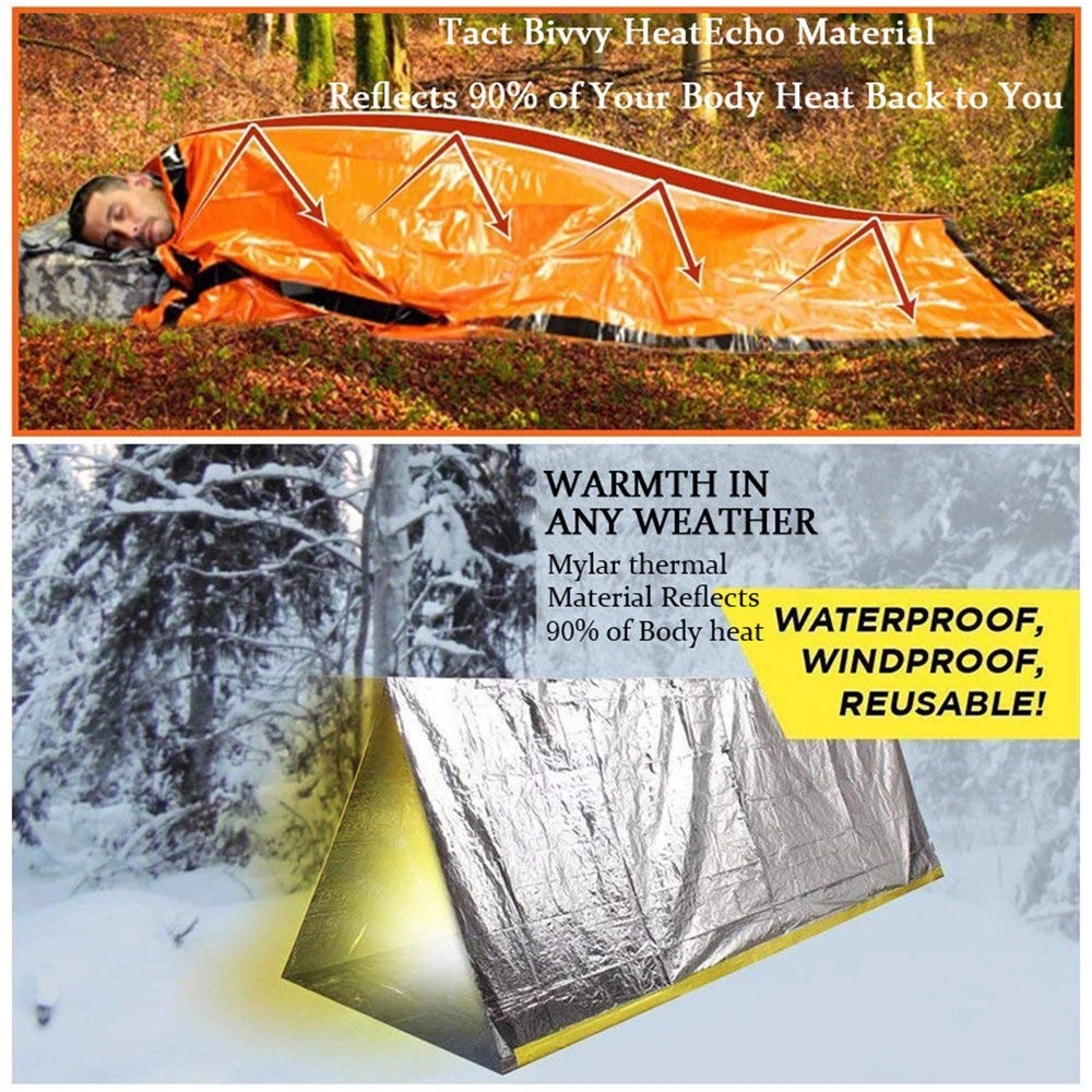 Sacco a Pelo di Emergenza per  - Emergency Mylar Tent recensione e prezzo